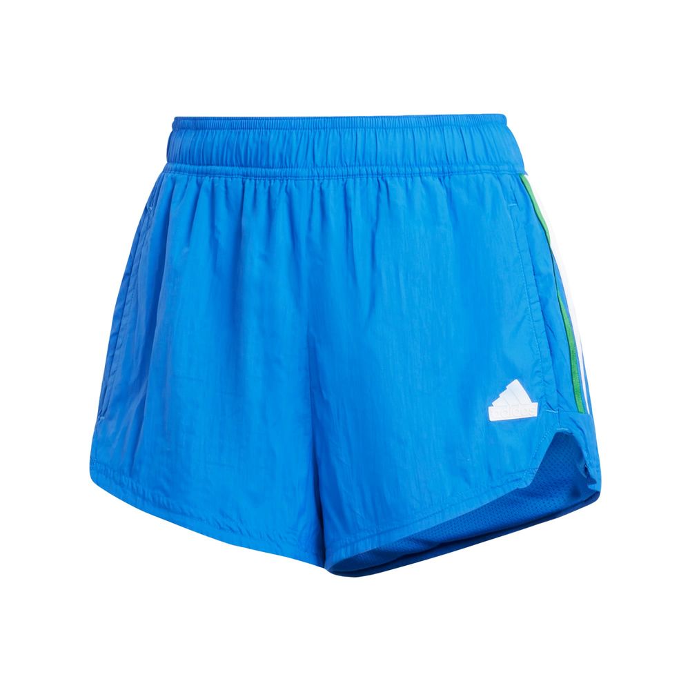 Foto 1 | Shorts Tiro Cut 3 Franjas Summer Adidas Azul Mujer
