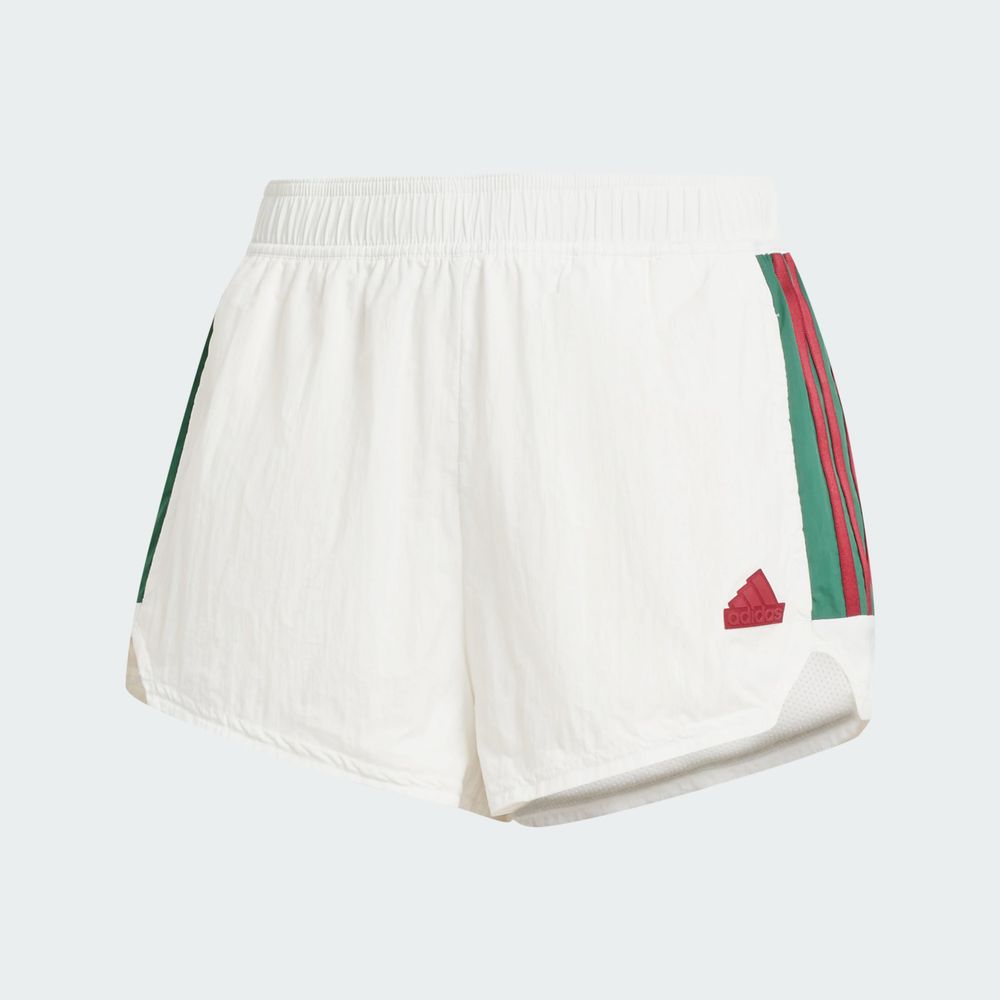 Foto 4 pulgar | Shorts Tiro Cut 3 Franjas Summer Adidas Blanco Mujer