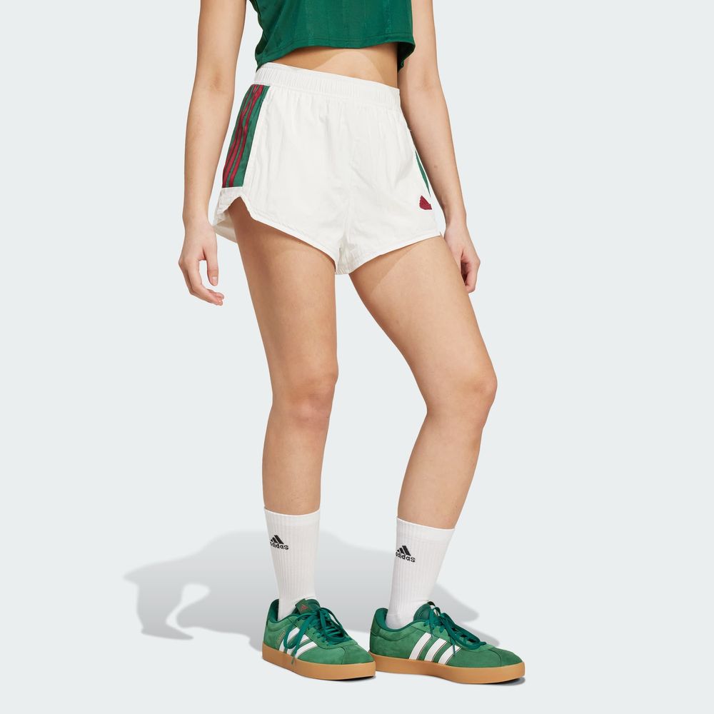 Foto 4 | Shorts Tiro Cut 3 Franjas Summer Adidas Blanco Mujer