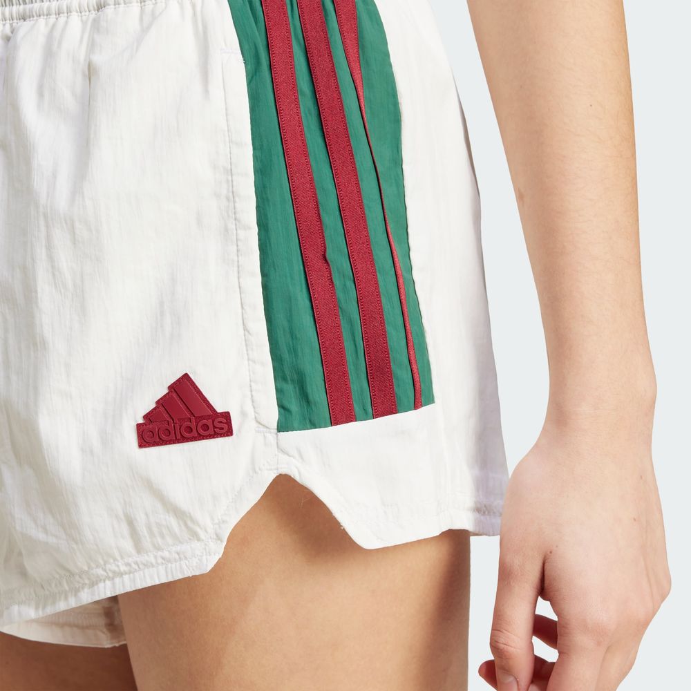 Foto 7 | Shorts Tiro Cut 3 Franjas Summer Adidas Blanco Mujer