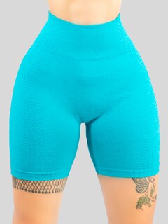 Foto 4 | Short Mujer Shores Deportivo Casual Sh-053 Verde Aqua Chort Push Up