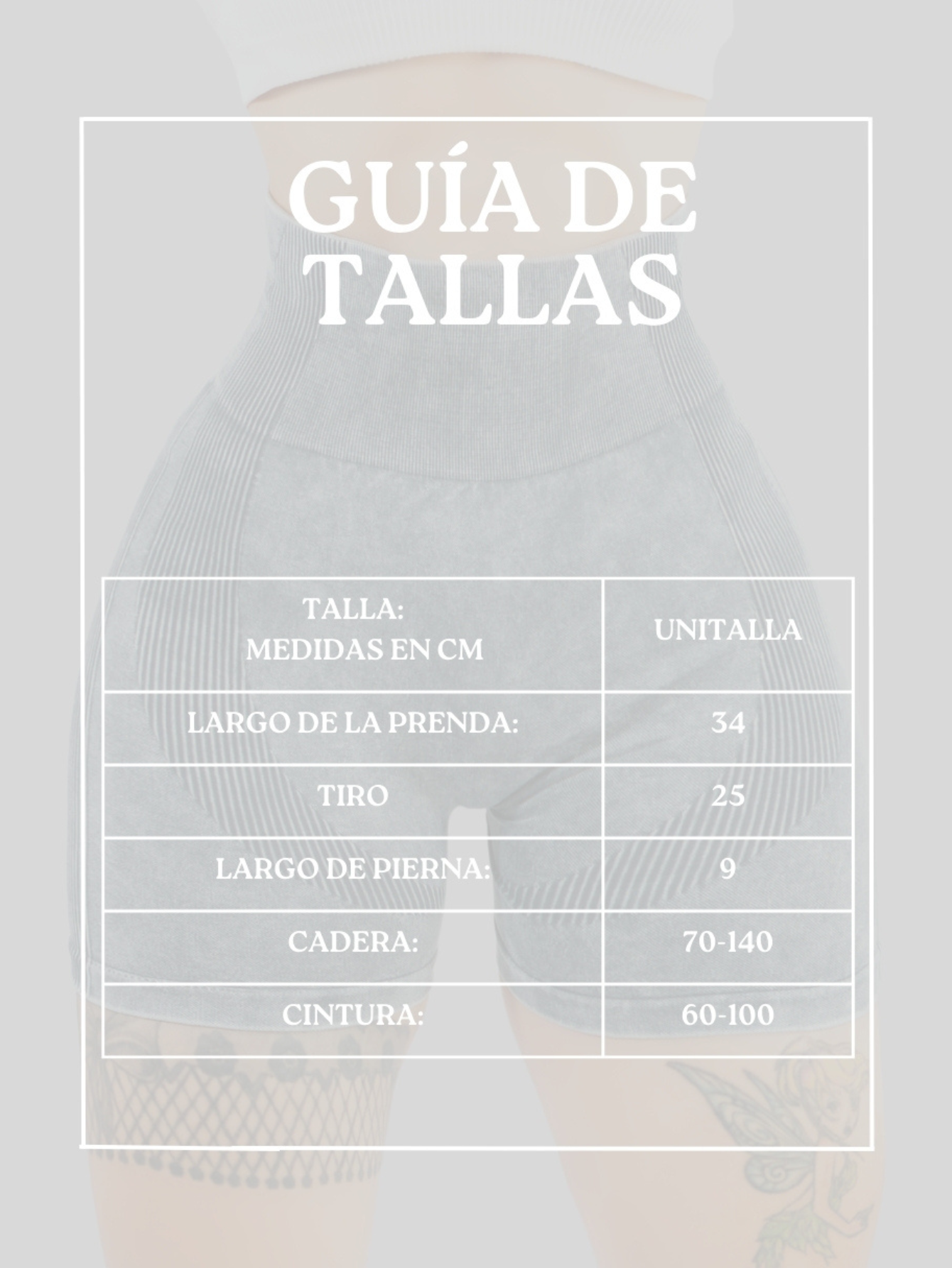 Foto 8 pulgar | Biker Short Mujer Stretch Shore Dama Sh-054 Beige Chores Gym Talle Alto
