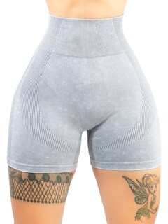 Foto 1 | Biker Short Mujer Stretch Shore Dama Sh-054 Gris Claro Chores Gym Talle Alto
