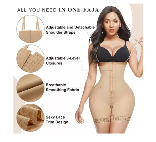 Foto 2 | Fajas Colombianas Body Moldeador De Látex Con Control