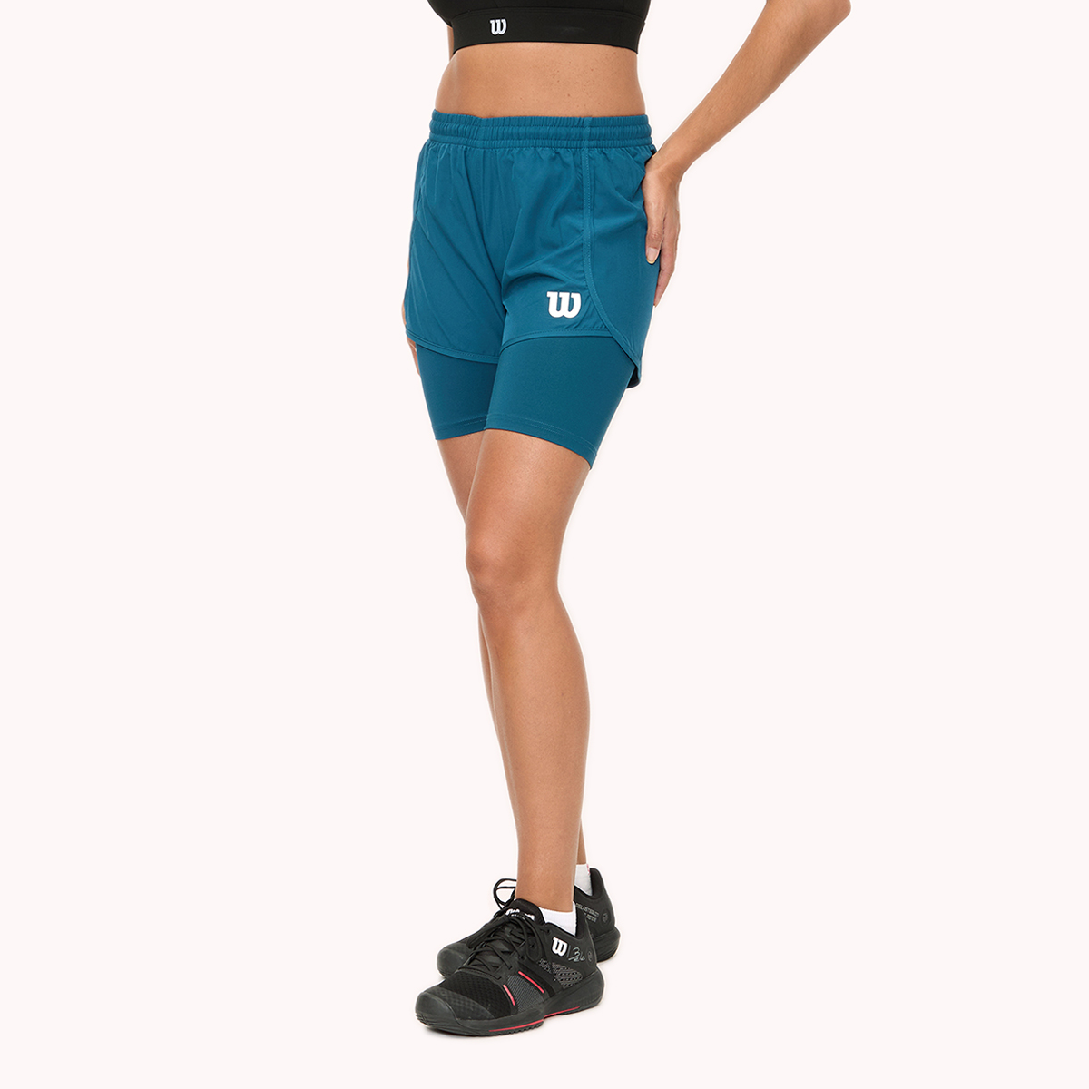 Foto 3 pulgar | Short Con Biker Wilson Transpirable Para Mujer