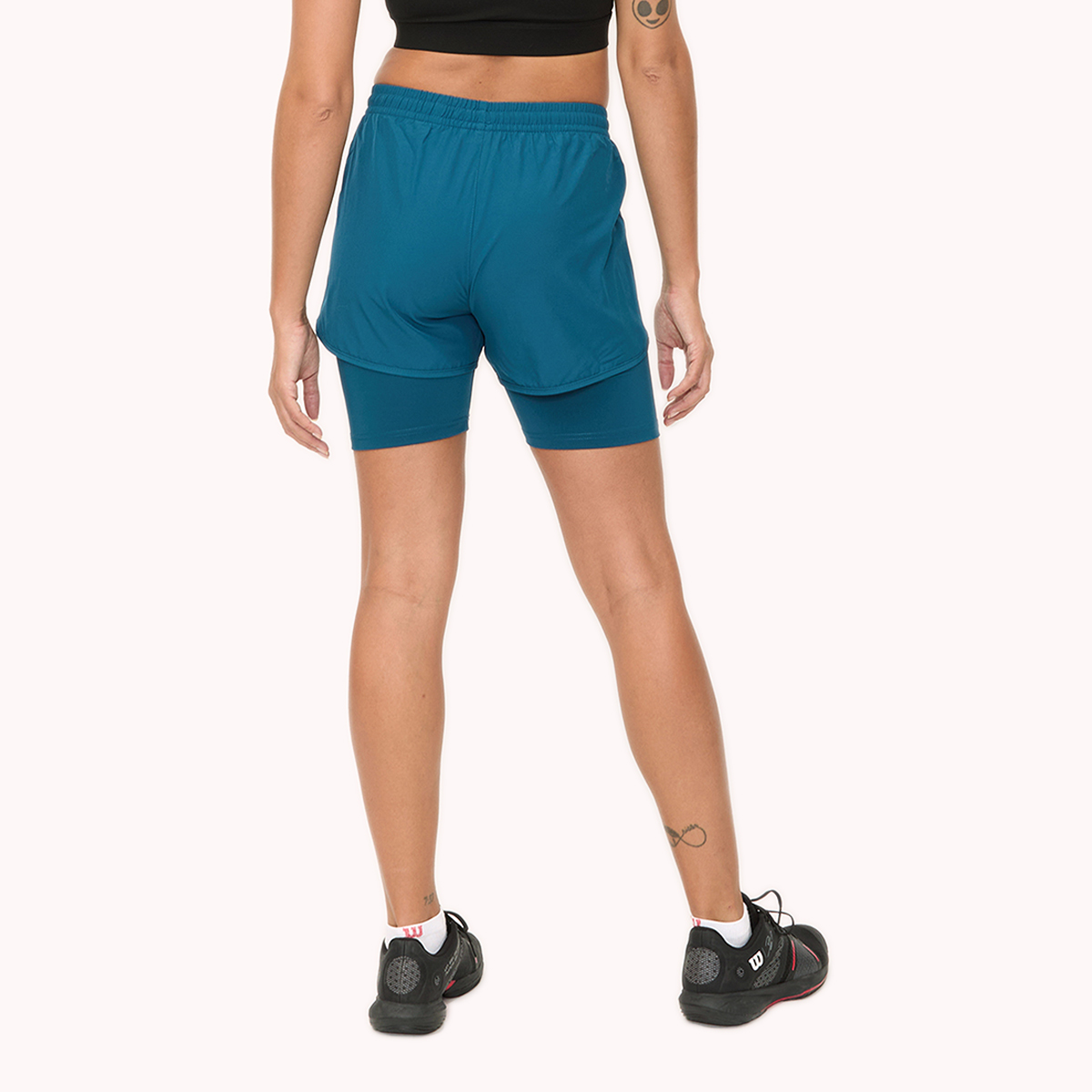 Foto 5 pulgar | Short Con Biker Wilson Transpirable Para Mujer
