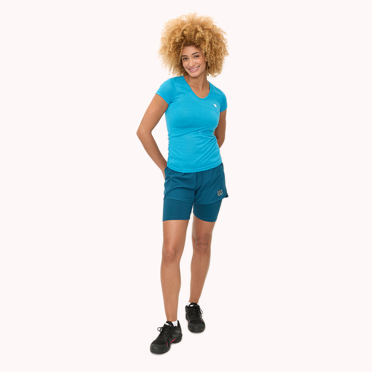Foto 6 pulgar | Short Con Biker Wilson Transpirable Para Mujer