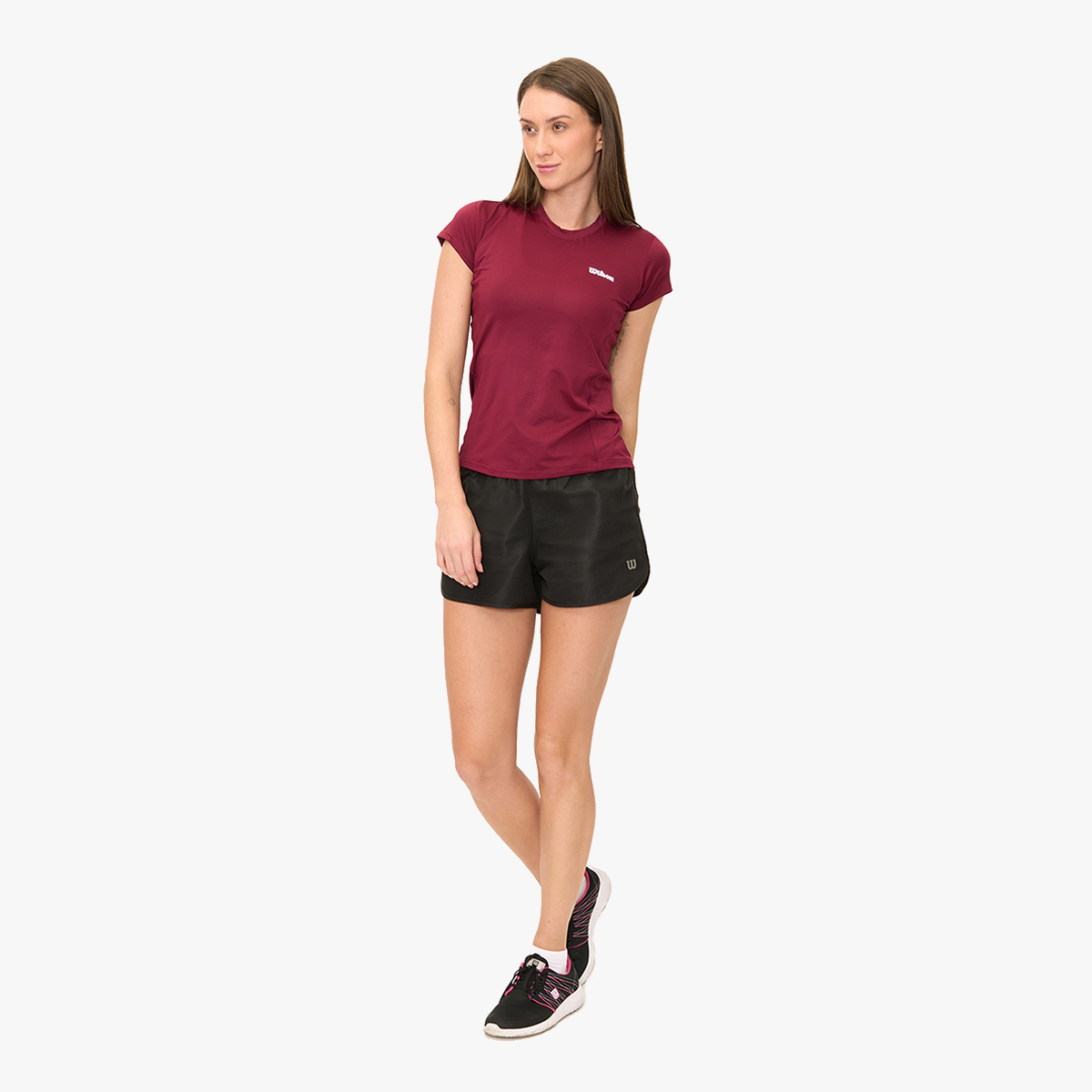 Foto 6 pulgar | Short Wilson Microfibra Para Mujer
