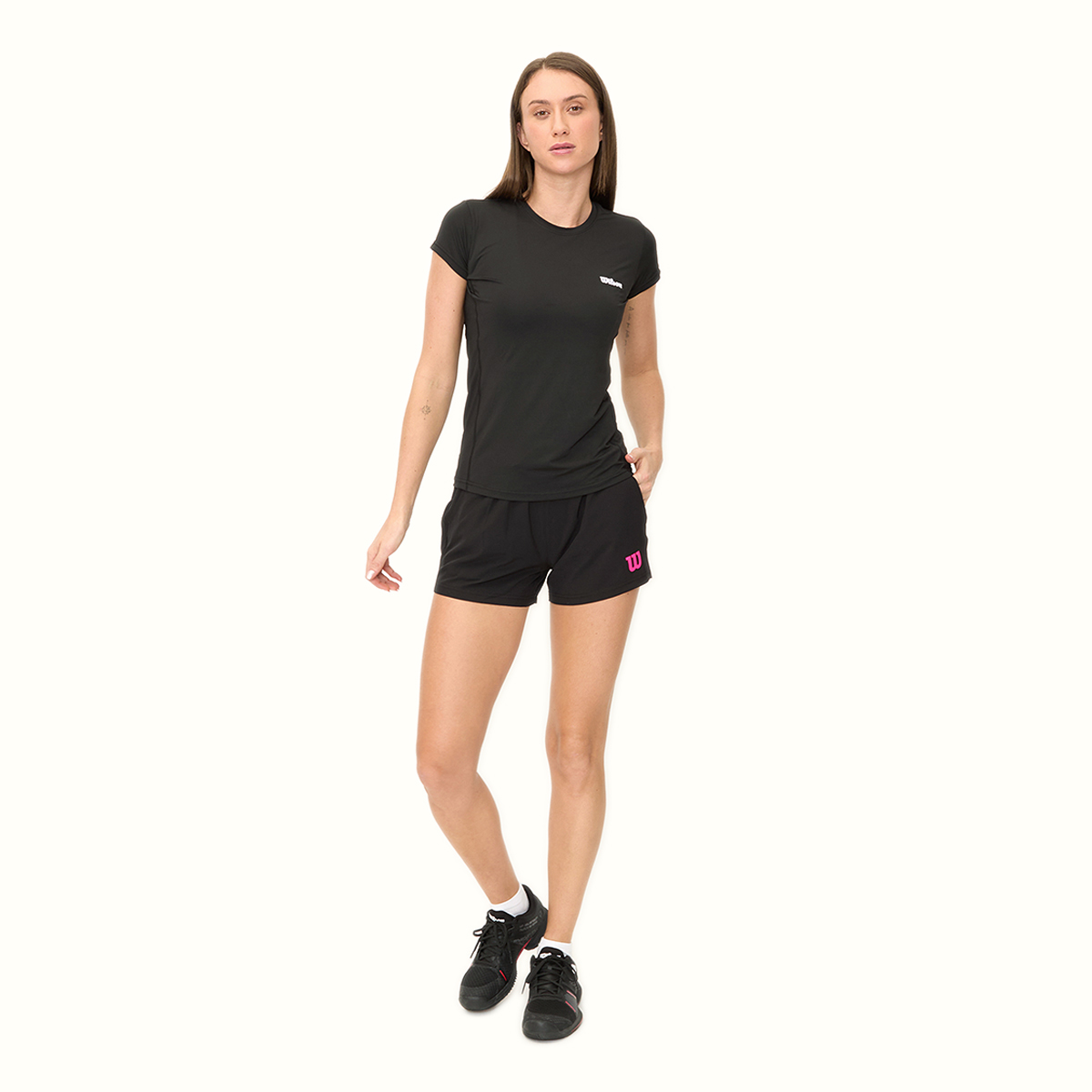 Foto 5 | Short Wilson Pretina Licra Flex para Mujer