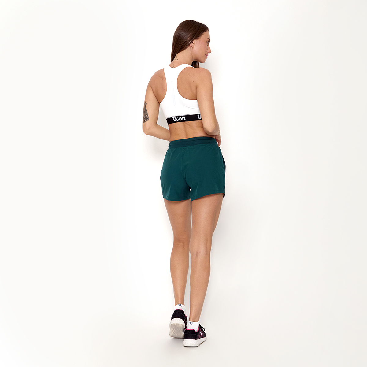 Foto 4 pulgar | Short Wilson Pretina Licra Flex para Mujer