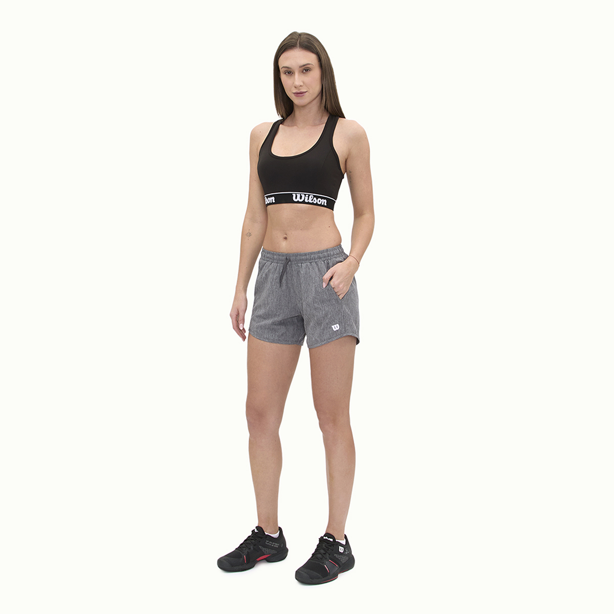Foto 7 pulgar | Short Wilson Flex Jaspeado Para Mujer