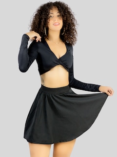 Foto 4 | Short Falda Deportivo para Mujer