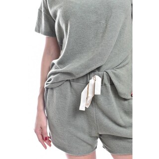 Foto 4 | Set De 2 Piezas Blusa Y Short Roman Fashion /juvenil, 4029 (verde Militar) Verde