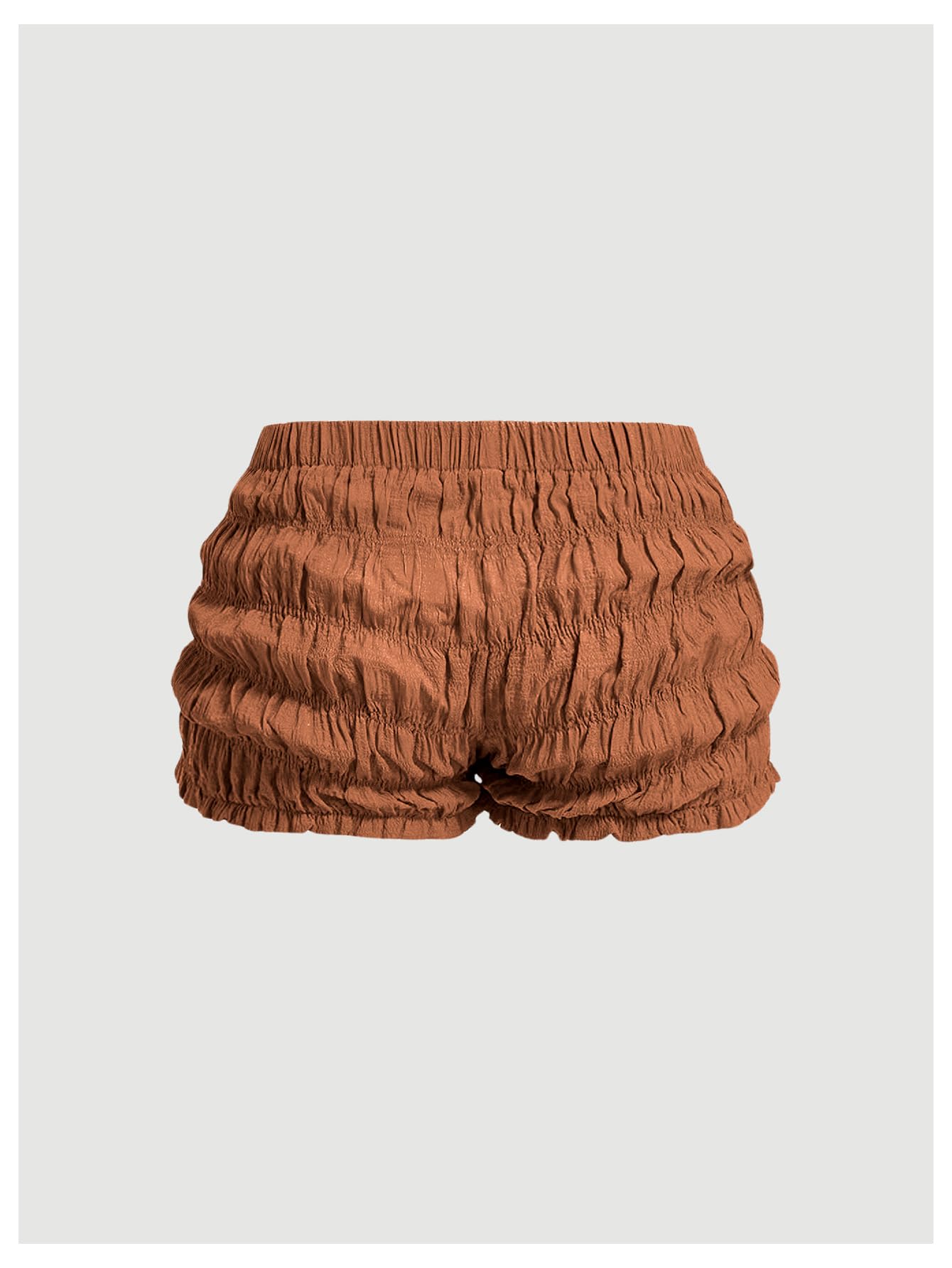 Foto 3 pulgar | Pantalones Cortos Soly Hux Con Encaje Con Volantes Lolita Bloomer Marrón Claro Para Mujer - Venta Internacional.