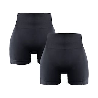 Foto 1 | 2pzs Short Ejercicio Casual Cintura Alta Unitalla Eo Safe Imports Esi-16698 Negro