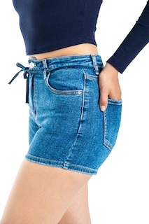 Foto 1 | Short Dama Urbano De Mezclilla Mujer
