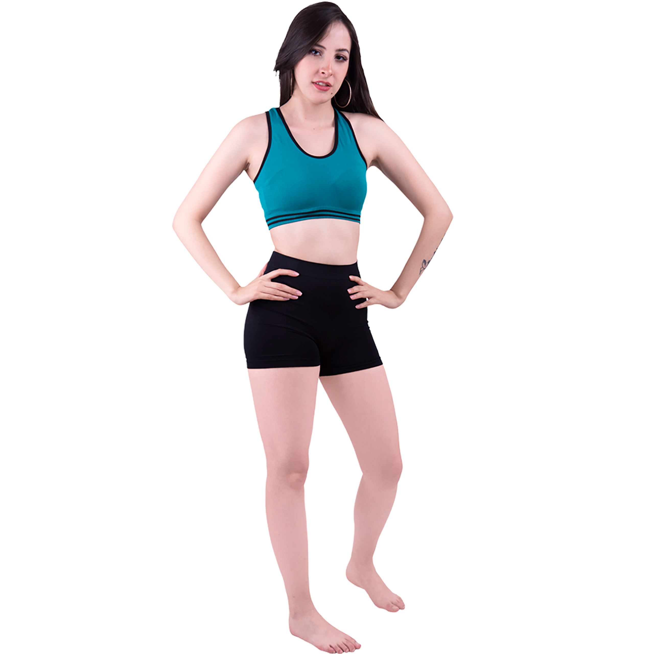 Foto 5 pulgar | Short Dahirim Store Negro para Mujer