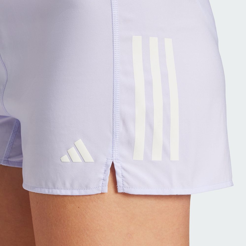 Foto 8 pulgar | Shorts Own The Run Adidas Violeta Mujer