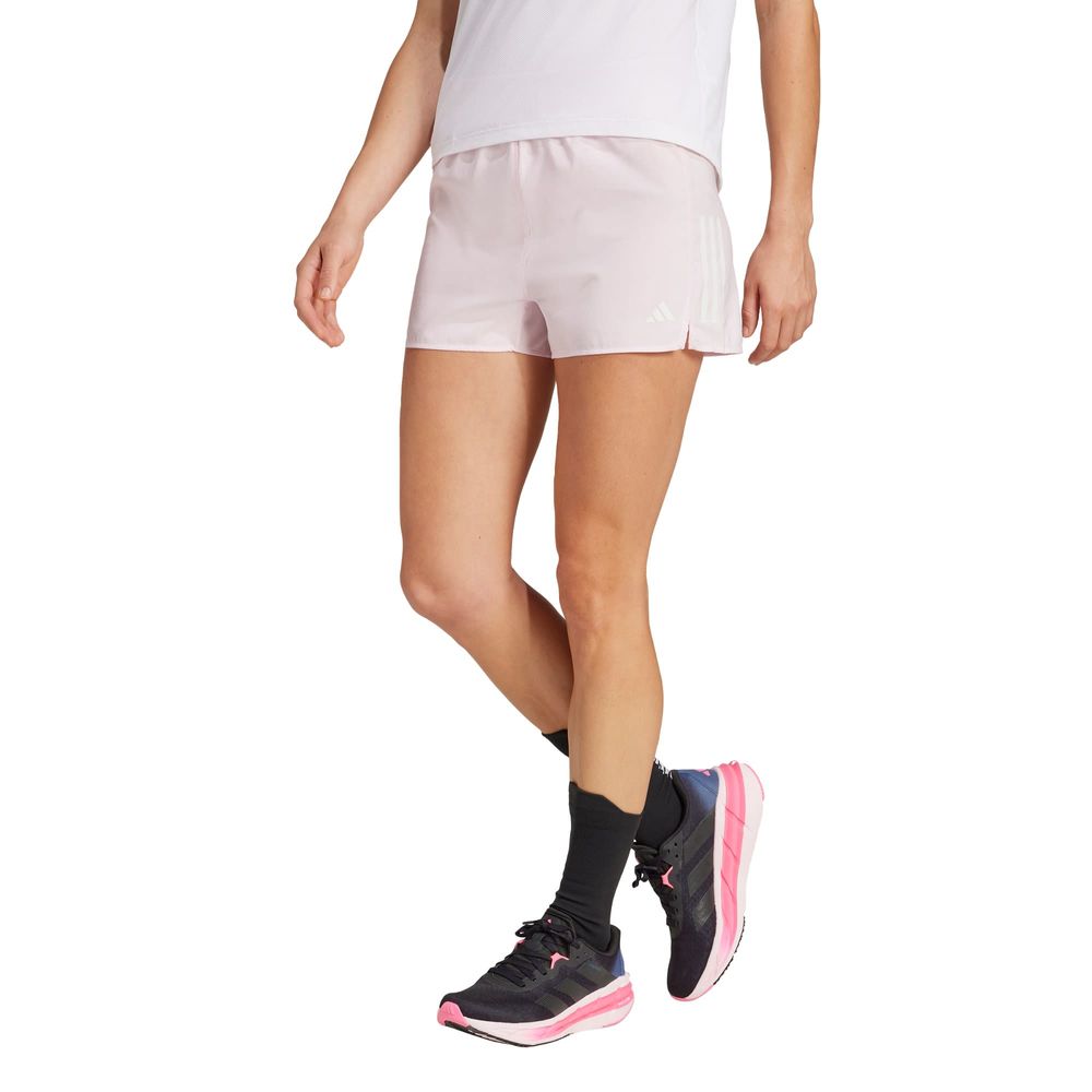 Foto 3 pulgar | Shorts Own The Run Adidas Rosa Mujer