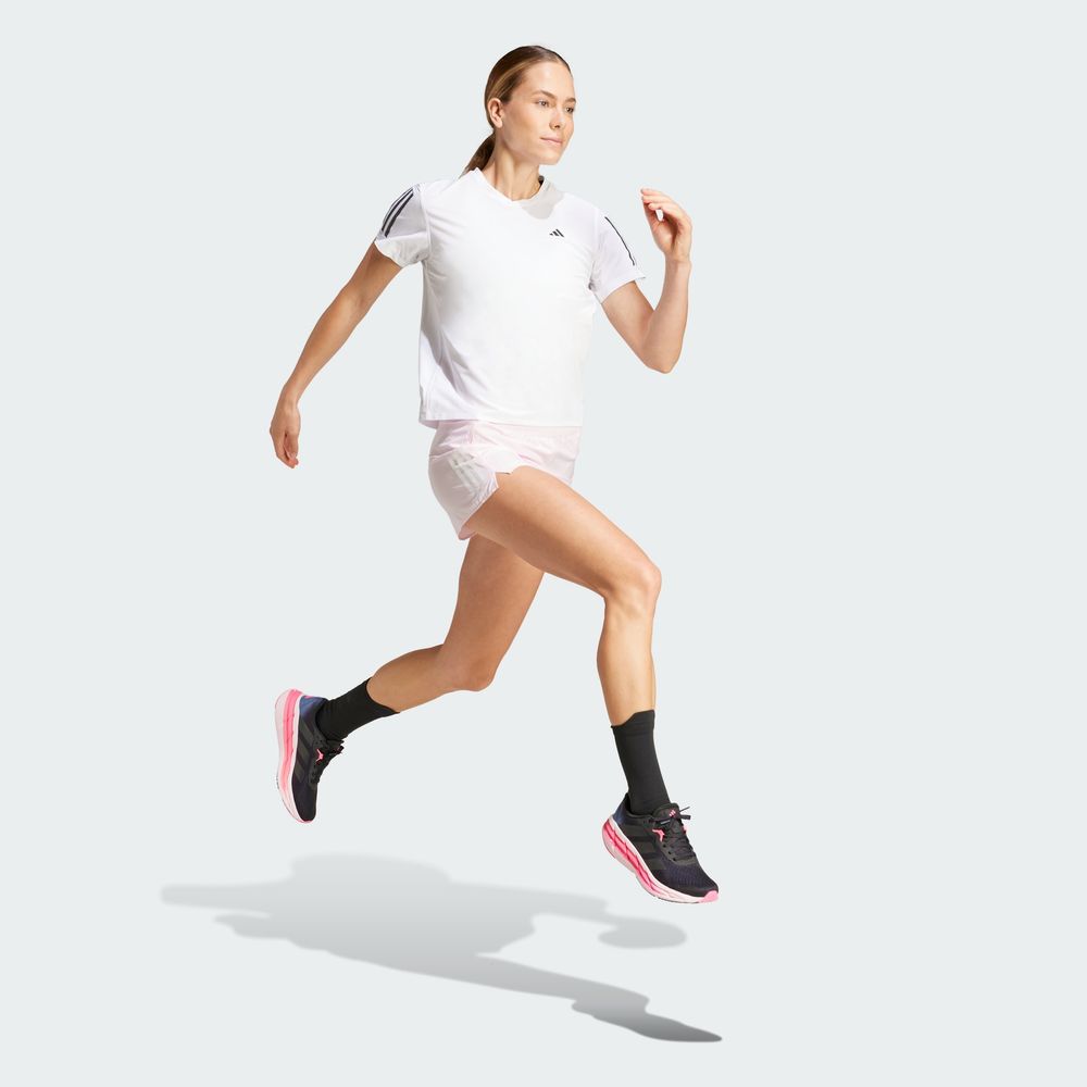Foto 6 pulgar | Shorts Own The Run Adidas Rosa Mujer
