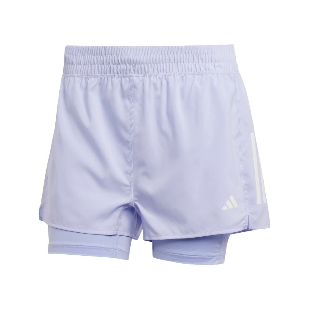 Foto 2 pulgar | Shorts 2 en 1 Adidas Violeta para Mujer