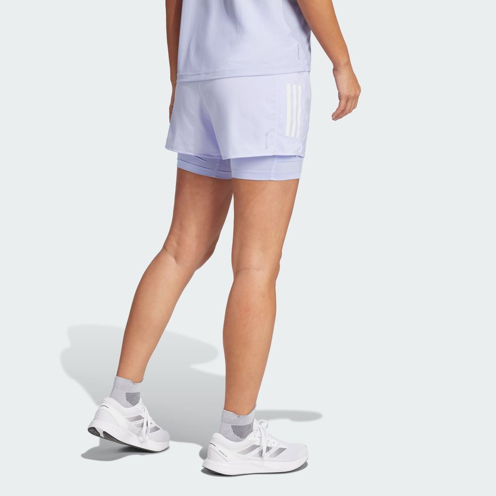 Foto 5 pulgar | Shorts 2 en 1 Adidas Violeta para Mujer