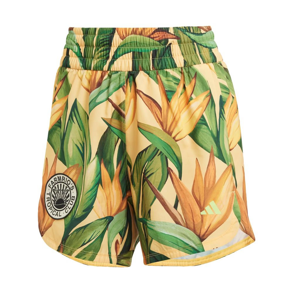 Foto 2 pulgar | Shorts Pacer Adidas X Farm Rio Adidas Amarillo Mujer