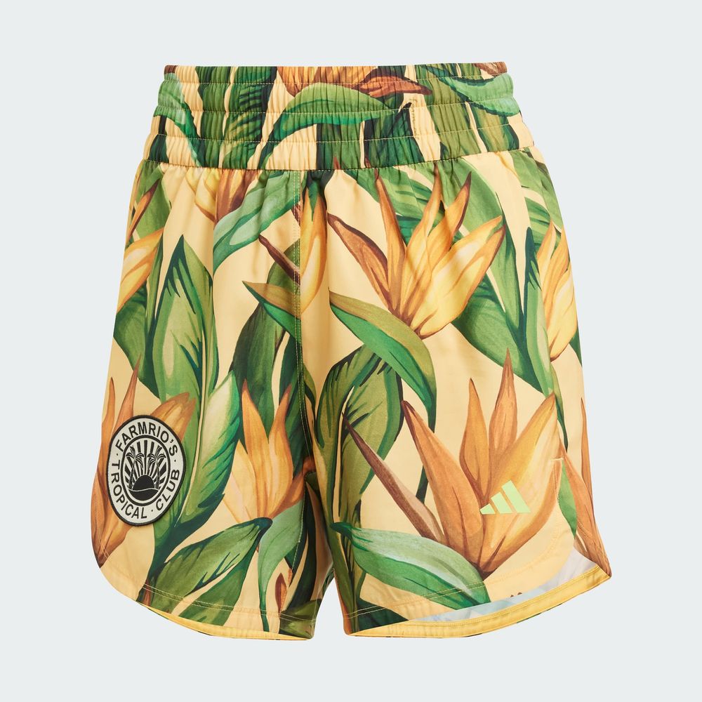 Foto 4 pulgar | Shorts Pacer Adidas X Farm Rio Adidas Amarillo Mujer