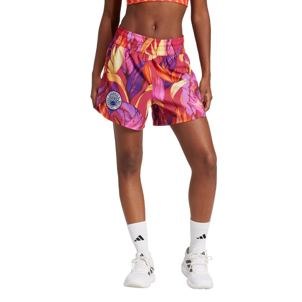 Foto 3 pulgar | Shorts Pacer Adidas X Farm Rio Adidas Rosa Mujer