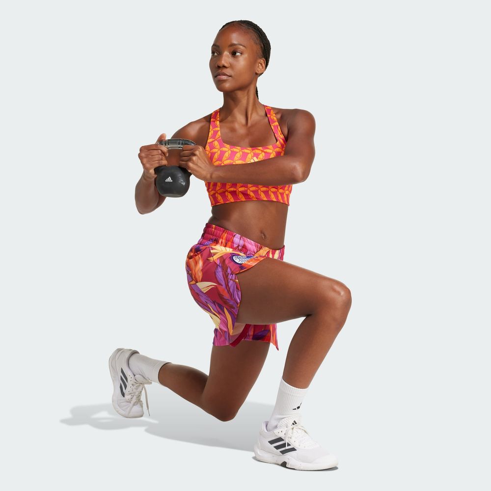 Foto 6 pulgar | Shorts Pacer Adidas X Farm Rio Adidas Rosa Mujer