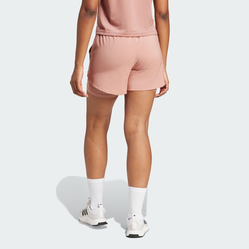 Foto 5 pulgar | Shorts Aeroready 2 En 1 Adidas Rosa Mujer