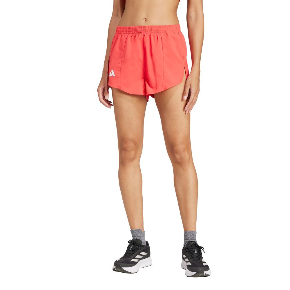 Foto 3 pulgar | Shorts De Running Adizero Essentials Adidas Rojo Mujer