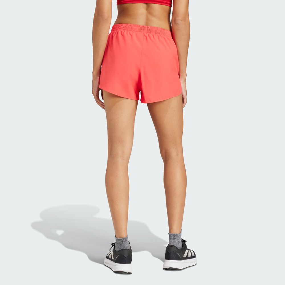 Foto 5 pulgar | Shorts De Running Adizero Essentials Adidas Rojo Mujer