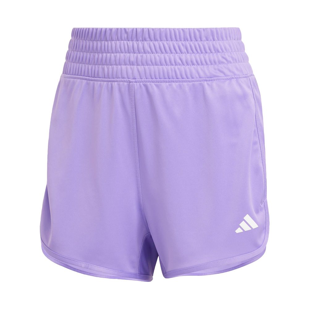 Foto 2 pulgar | Shorts Pacer Essentials Tejidos Corte Alto Adidas Violeta Mujer