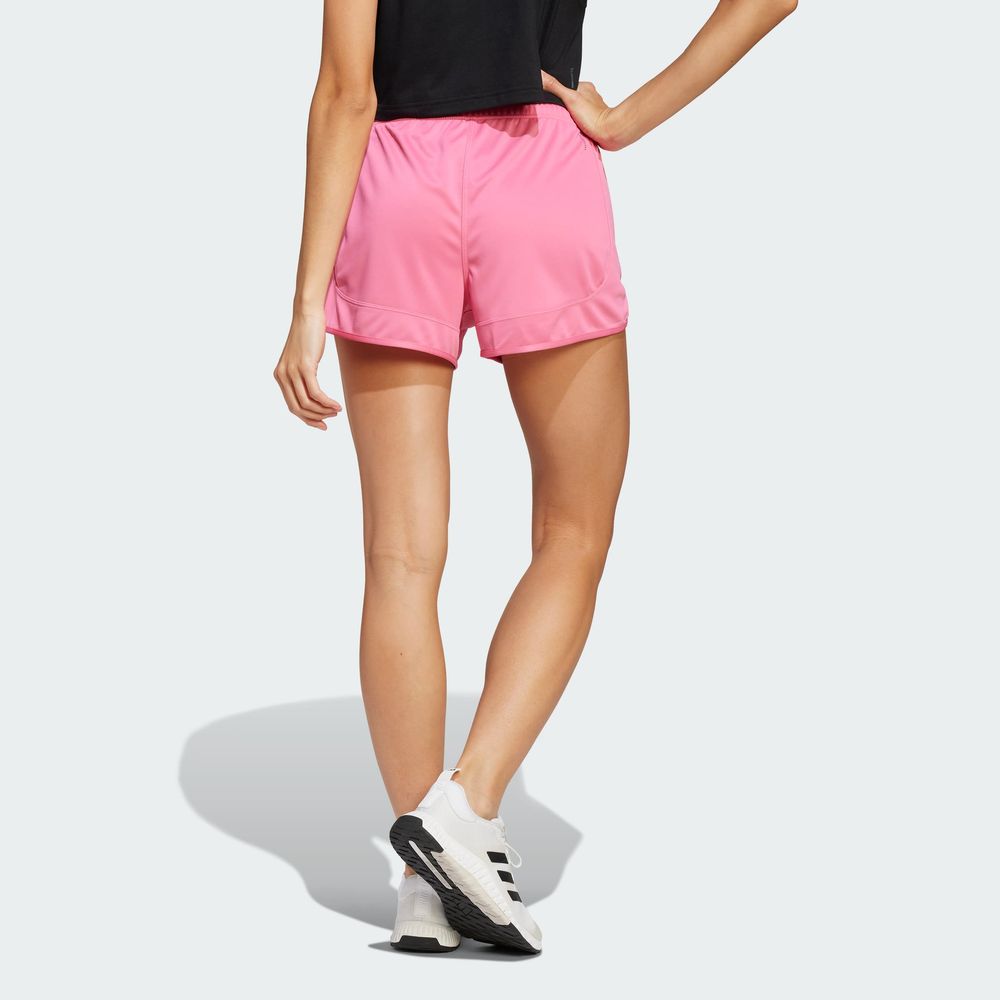 Foto 5 pulgar | Shorts Pacer Essentials Tejidos Corte Alto Adidas Rosa para Mujer
