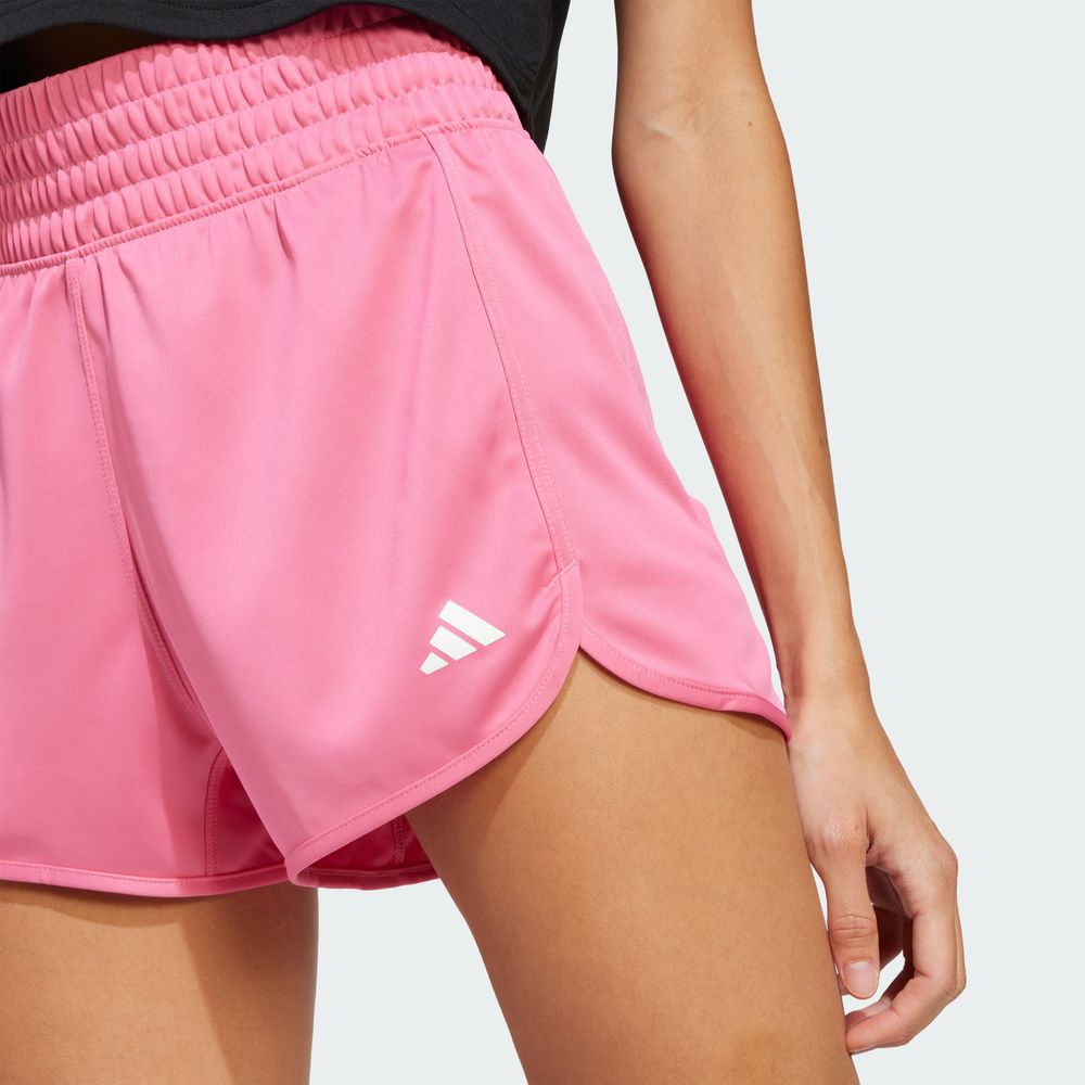 Foto 7 pulgar | Shorts Pacer Essentials Tejidos Corte Alto Adidas Rosa para Mujer