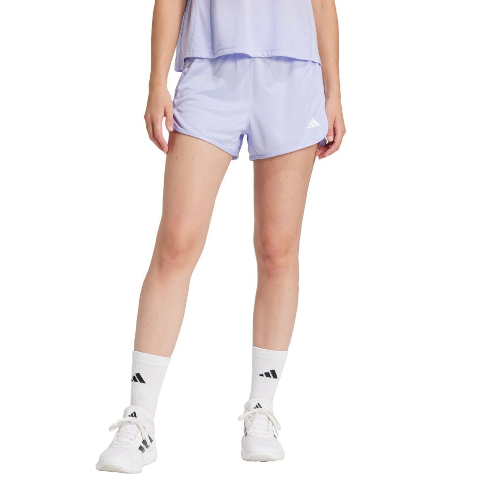 Foto 2 | Shorts Pacer Essentials Tejidos Corte Alto Adidas Violeta para Mujer