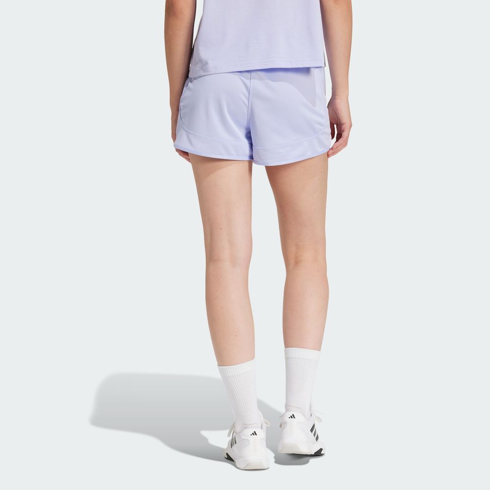 Foto 5 pulgar | Shorts Pacer Essentials Tejidos Corte Alto Adidas Violeta para Mujer