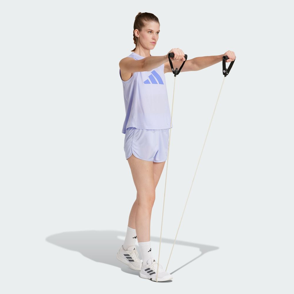 Foto 5 | Shorts Pacer Essentials Tejidos Corte Alto Adidas Violeta para Mujer