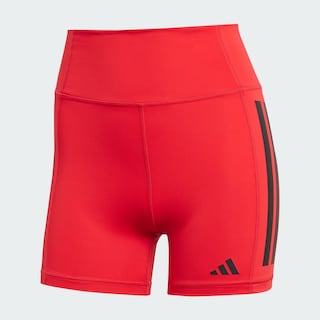 Foto 3 | Short 1/4 Optime 3 Franjas Adidas Rojo para Mujer