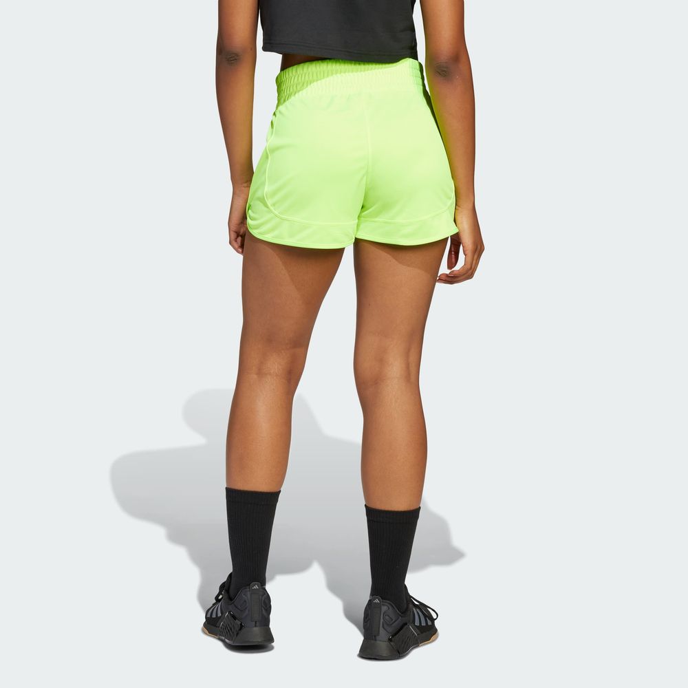 Foto 5 pulgar | Shorts Pacer Essentials Tejidos Corte Alto Adidas Verde para Mujer