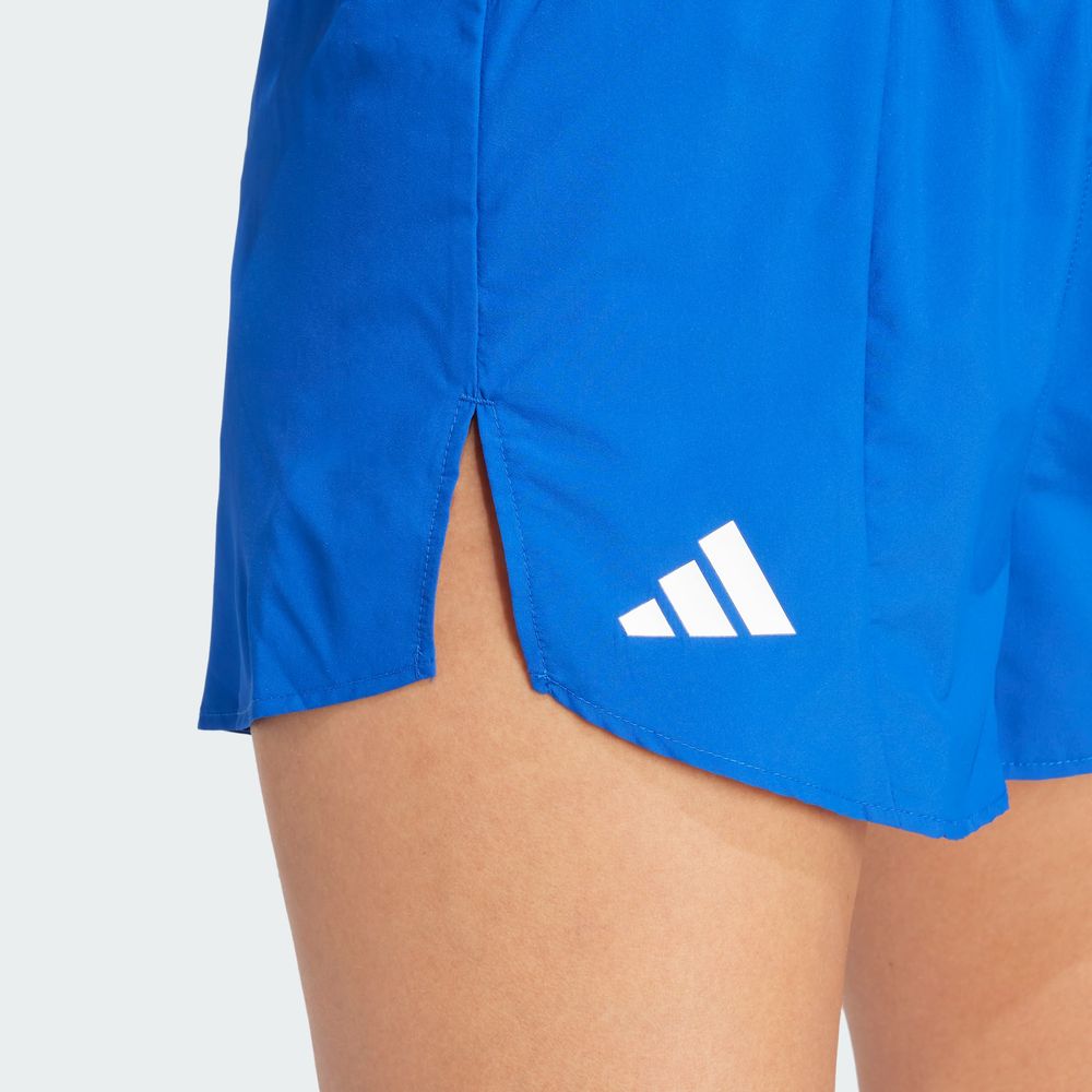 Foto 7 pulgar | Shorts De Running Adizero Essentials Adidas Azul Mujer