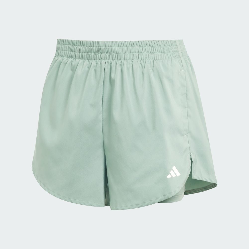 Foto 4 pulgar | Shorts Aeroready 2 En 1 Adidas Verde Mujer
