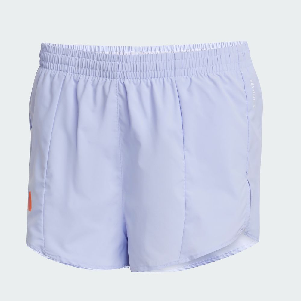 Foto 3 pulgar | Shorts De Running Adizero Essentials Adidas Violeta Mujer