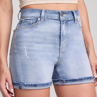 Foto 3 | Short Mujer Stretch Cintura Alta Seven Jeans