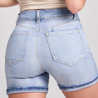 Foto 4 | Short Mujer Stretch Cintura Alta Seven Jeans