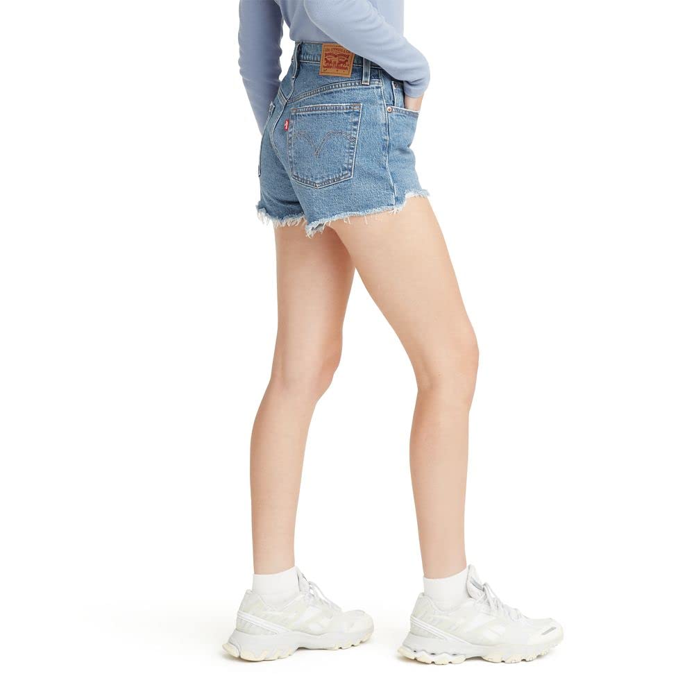 Foto 4 pulgar | Pantalones Cortos Levi's 501 Original Jazz Solo Para Mujer, Color Índigo Medio - Venta Internacional.