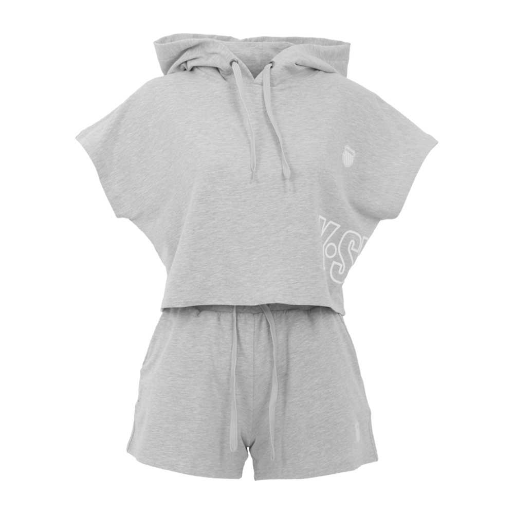 Foto 7 pulgar | Conjunto Short Y Chaleco Deportivo K-swiss Yogi Gris Para Mujer
