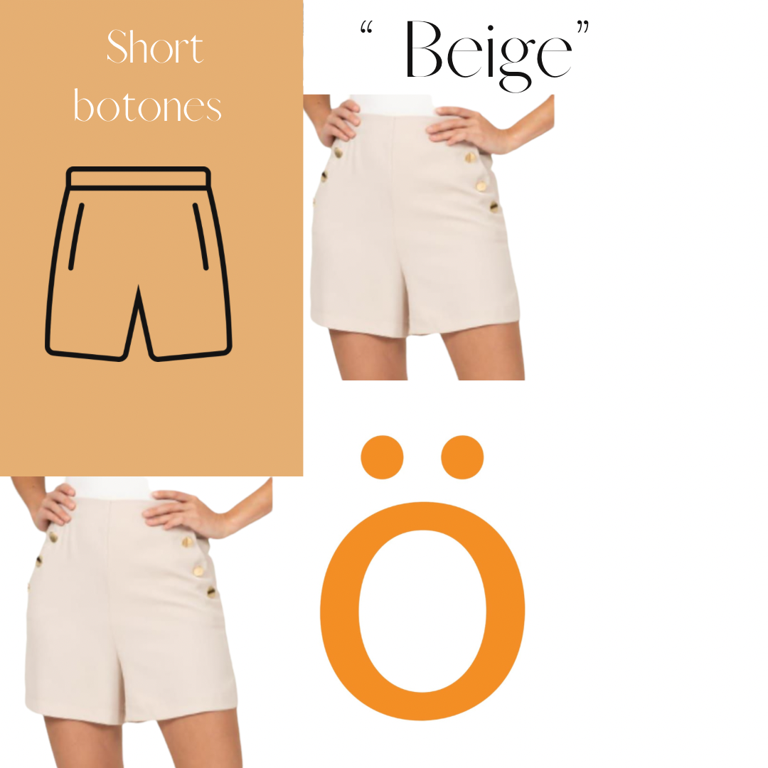 Foto 7 pulgar | Short Para Dama Color Beige Erivel