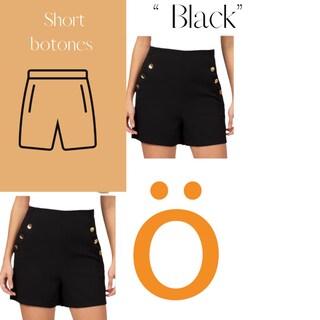 Foto 6 | Short Para Dama Color Negro Erivel
